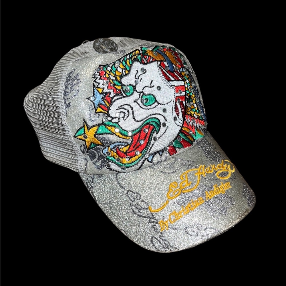 Y2k vintage Ed Hardy SnapBack by Christian Audigler